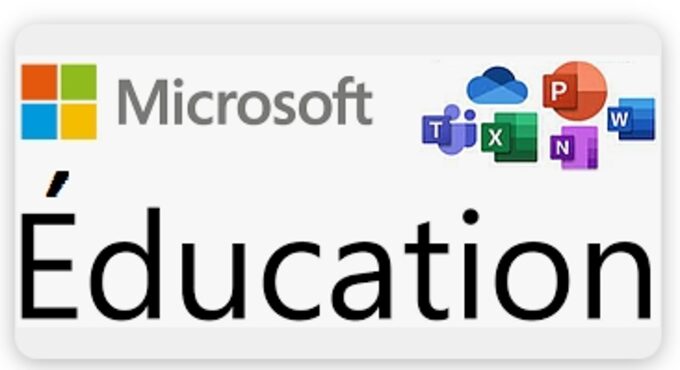 Logo Microsoft Éducation et sa suite logiciels